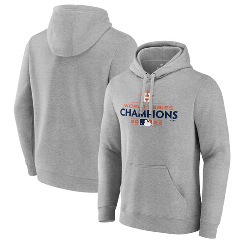 Men's Houston Astros Gray 2022 World Series Champions Celebration Pullover Hoodie